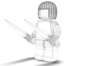 ninja girl 3D Model