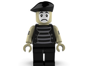 sad mime 3D Model