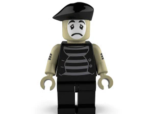 悲しいパントマイム 3Dモデル