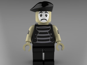 sad mime 3D 모델
