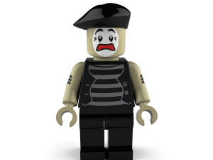 worried mime 3D मॉडल