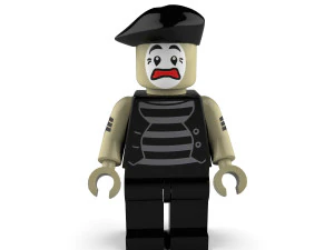 m&iacute;mico preocupado Modelo 3D