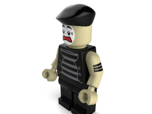 worried mime Model 3D