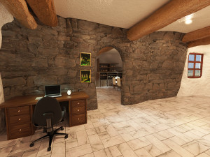 Snow White Cottage 3D Model