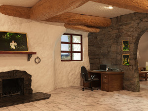 Snow White Cottage 3D Model