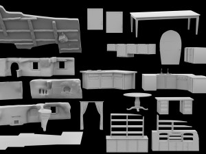 Snow White Cottage 3D Model