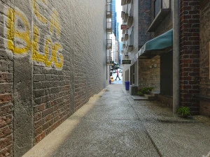 Simple Street Way 3D Model