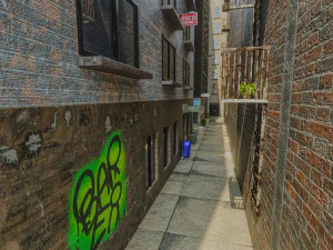 Simple Street Way 3D Model