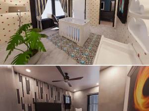 アメリカン ハウス 3Dモデル