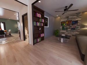 Casa Americana Modelo 3D