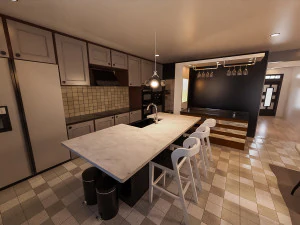 Casa Americana Modelo 3D