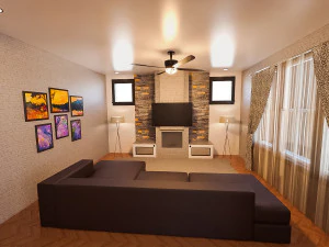 Casa Americana Modelo 3D