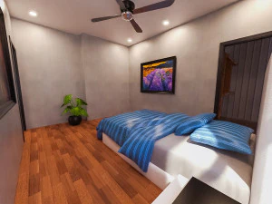 Casa Americana Modelo 3D