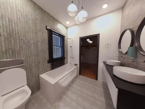 Casa Americana Modelo 3D