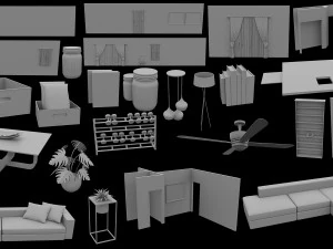 Casa Americana Modelo 3D