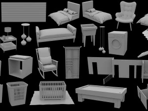 Casa Americana Modelo 3D