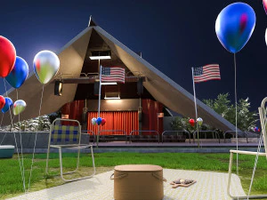 Independence in July 3D Model