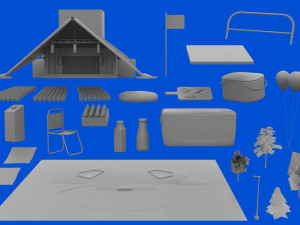 Independence in July 3D 模型