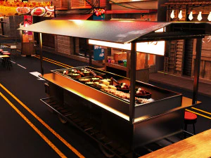 Rua Itaewon Modelo 3D