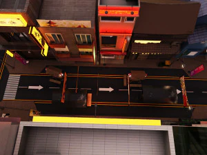 Rua Itaewon Modelo 3D