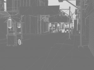 Rua Itaewon Modelo 3D