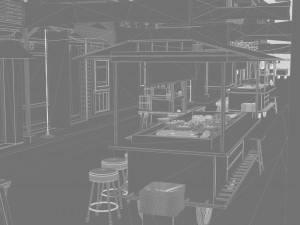 Itaewon Street Modelo 3D