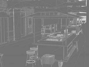 Rua Itaewon Modelo 3D