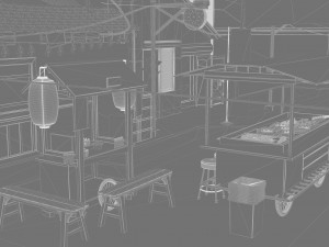 Itaewon Street Modelo 3D