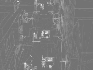 Rua Itaewon Modelo 3D