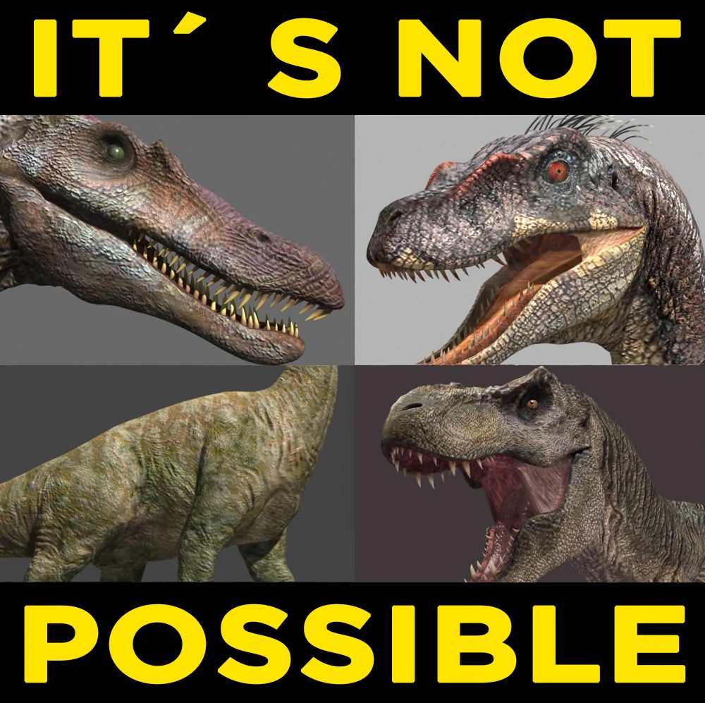 unbelievable jp dinosaur pack 3D Model .c4d .max .obj .3ds .fbx .stl .blend 