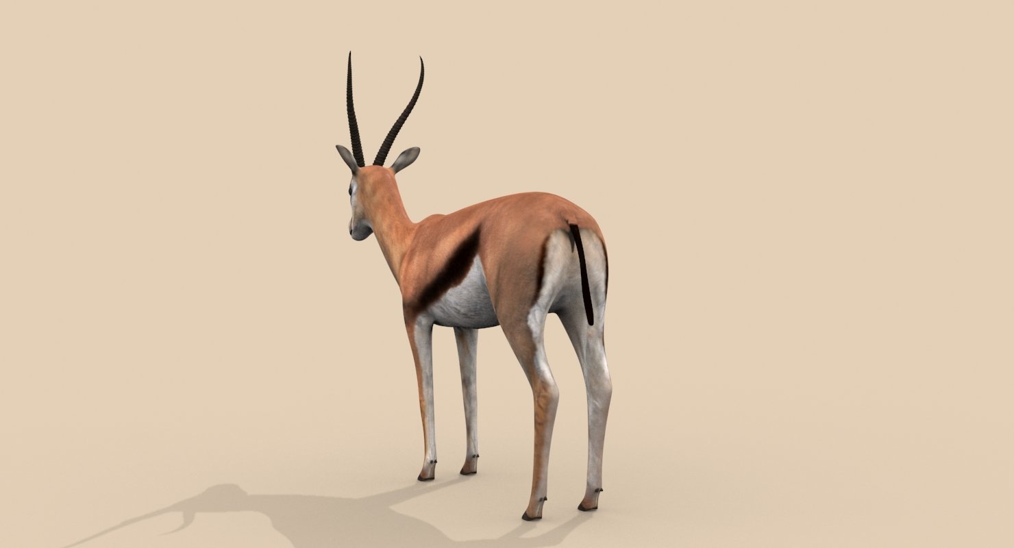 Газель 3д модель. 3d Gazelle.