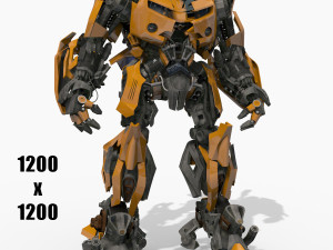 Bumblebee forever 3d animated model 3D Model