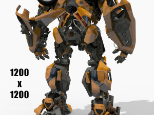 Bumblebee forever 3d animated model 3D Model