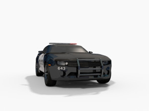 barricade decepticon transformer 3d animated model 3D Модель