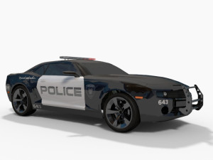barricade decepticon transformer 3d animated model 3D Модель