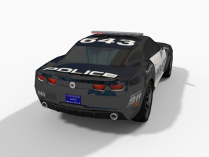 barricade decepticon transformer 3d animated model 3D Модель
