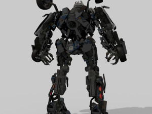 barricade decepticon transformer 3d animated model 3D Модель