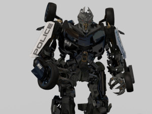 barricade decepticon transformer 3d animated model 3D Модель