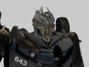 barricade decepticon transformer 3d animated model 3D Модель