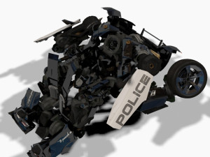 barricade decepticon transformer 3d animated model 3D Модель