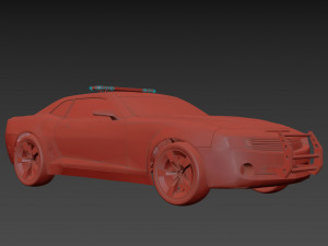 barricade decepticon transformer 3d animated model 3D Модель