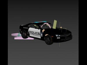 barricade decepticon transformer 3d animated model 3D Модель