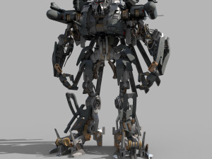 blackout is back 3d animated transformer model Modelo 3D