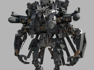 blackout is back 3d animated transformer model Modelo 3D