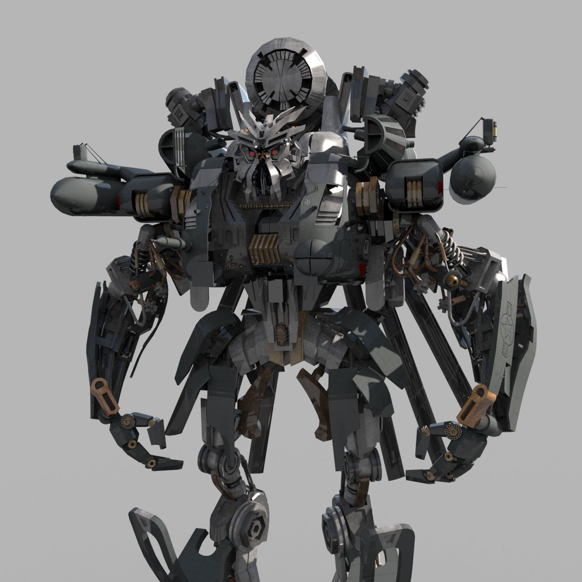 Blackout is back 3d animated transformer model 3D Model in