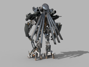 blackout is back 3d animated transformer model Modelo 3D