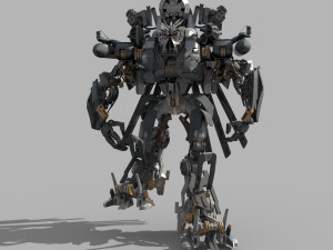 blackout is back 3d animated transformer model Modelo 3D
