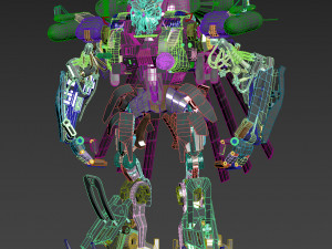 blackout is back 3d animated transformer model Modelo 3D