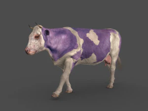 Spitzenkuh 3D Modell