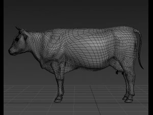 Spitzenkuh 3D Modell